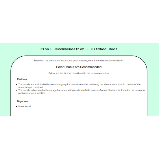 Pitched Roof Analysis